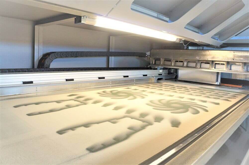 imprimante 3D fabrication additive de moules en sables pour fonderie aluminium FRB